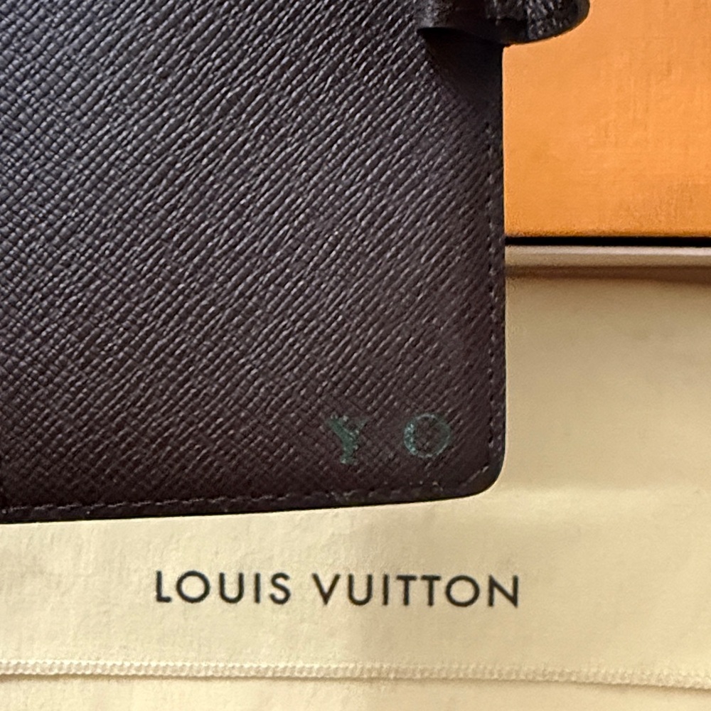 Pre-owned Louis Vuitton Damier Ebene PM Ring Agenda Cover - Picture 8 of 13